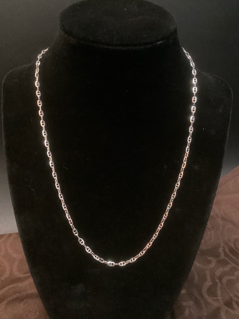 Sterling Silver Marinerink Chain Necklace -